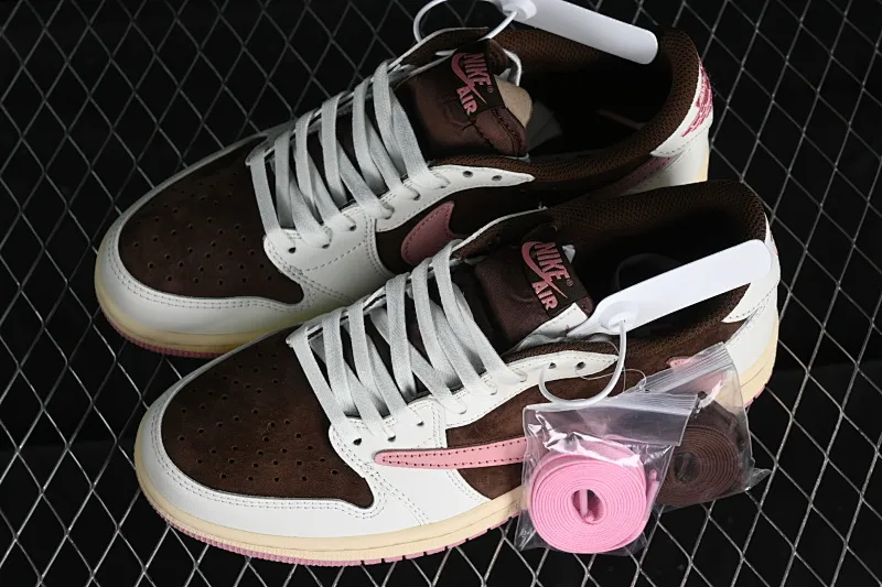 All categories Air Jordan Jordan series basketball shoes Air Jordan 1 Low Travis Scott x Air Jordan 1 Low OG AJ1 Joe 1 undercut low DZ4137-206